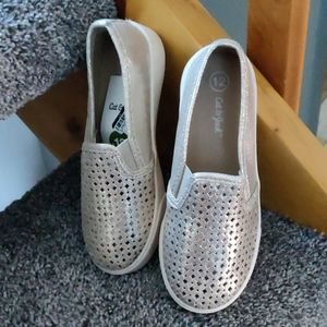Cat and Jack Gold Slip-ons BRAND NEW!